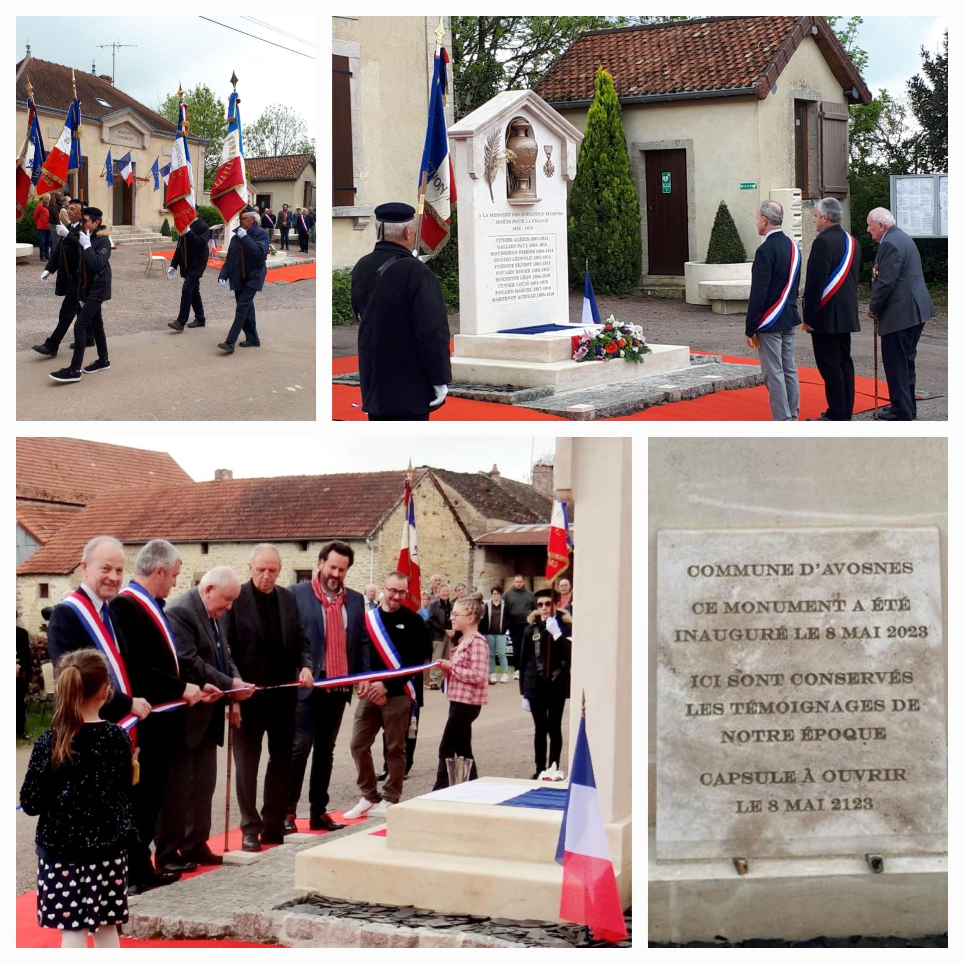 Inauguration Monument aux Morts