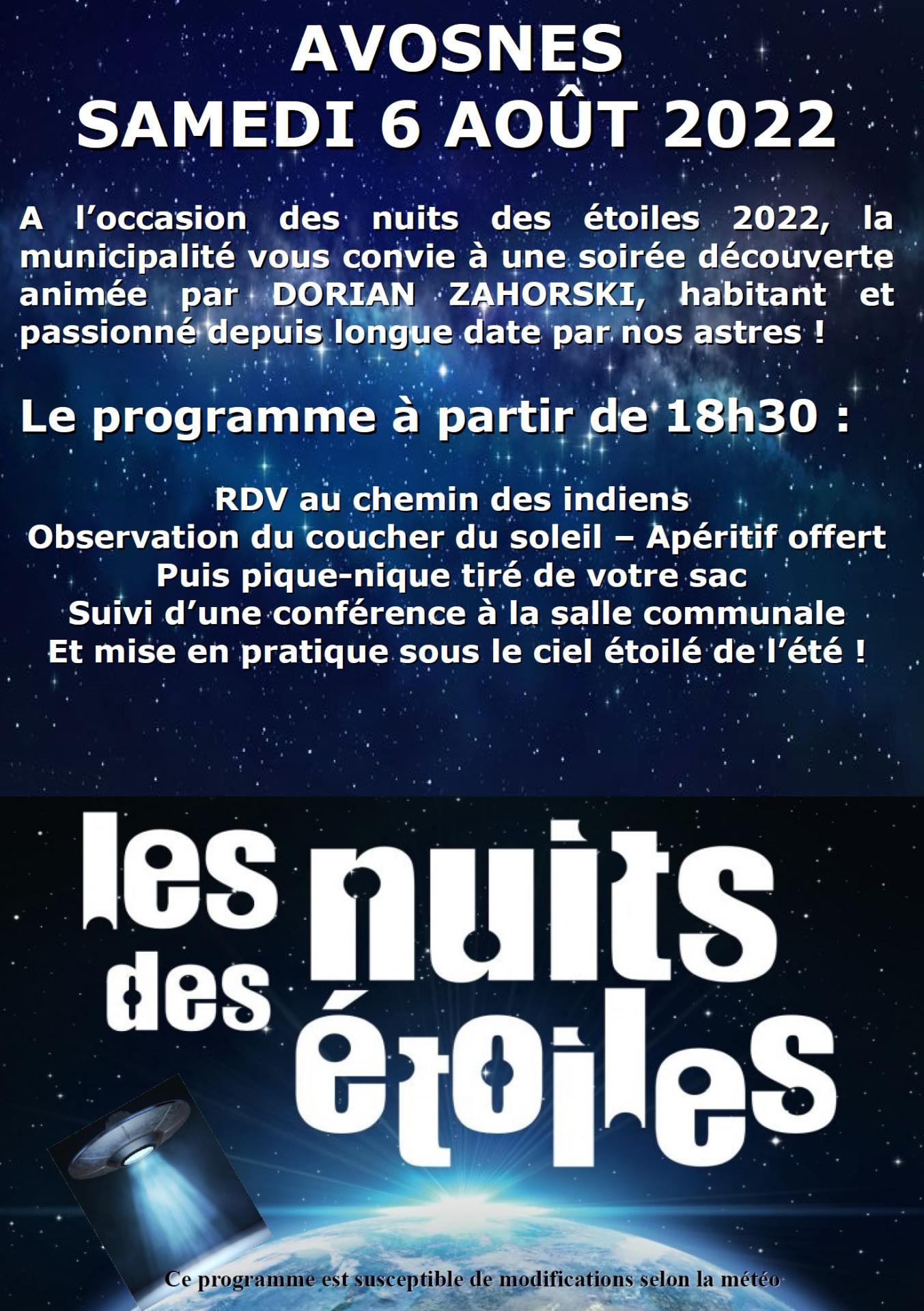 Nuits des étoiles