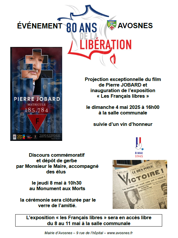 AVOSNES COMMEMORATION 8 MAI 