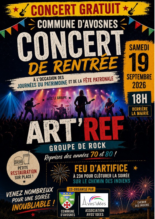 AVOSNES CONCERT DE RENTREE JEP 2026