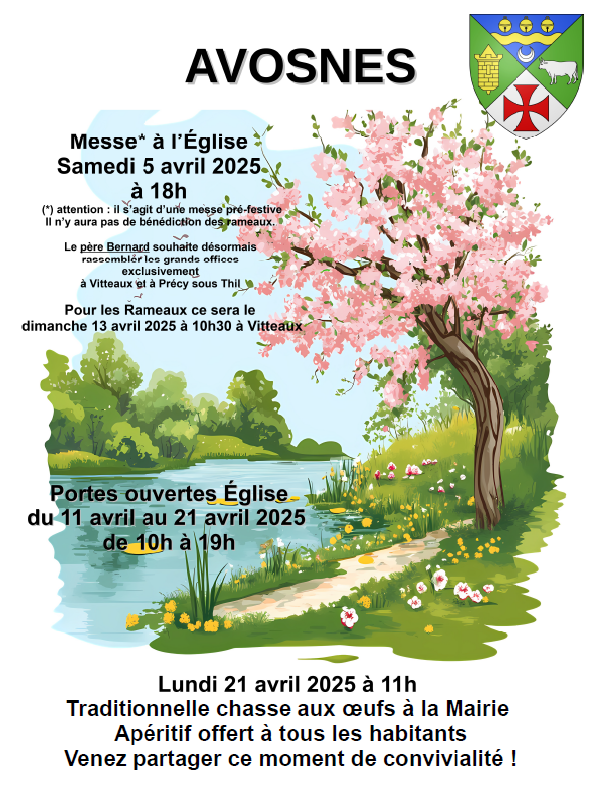 AVOSNES CHASSE AUX OEUFS PAQUES