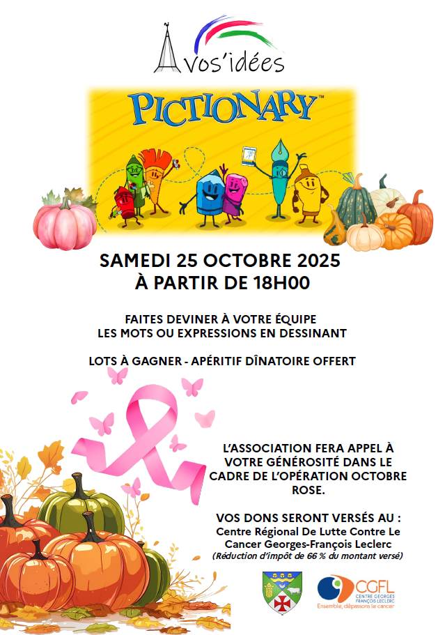 AVOSNES PICTIONARY OCTOBRE ROSE